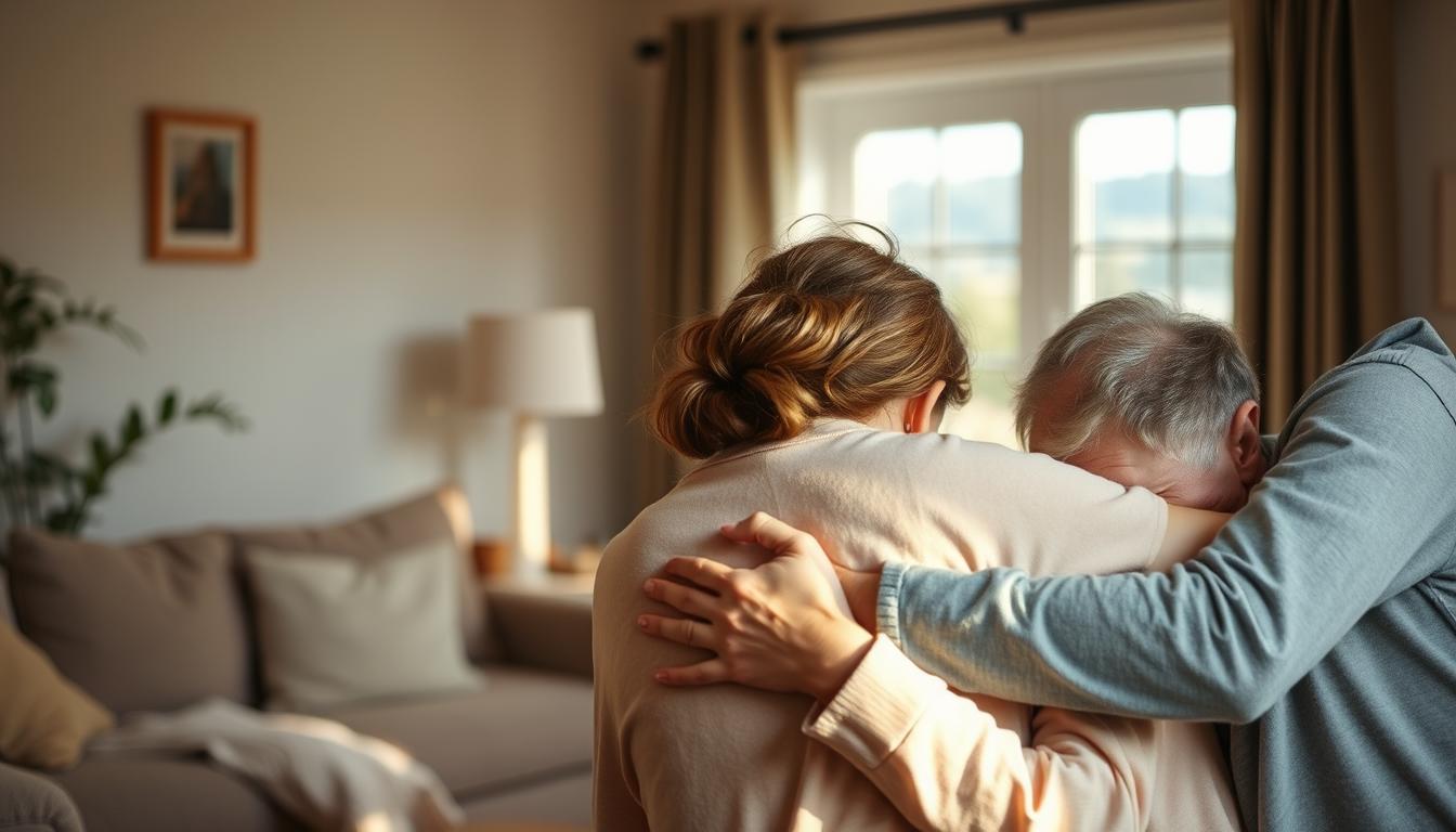 auxílio emocional para familiares em dificuldade