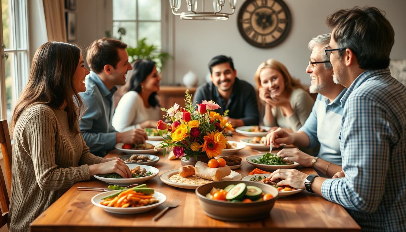 benefícios das refeições juntas