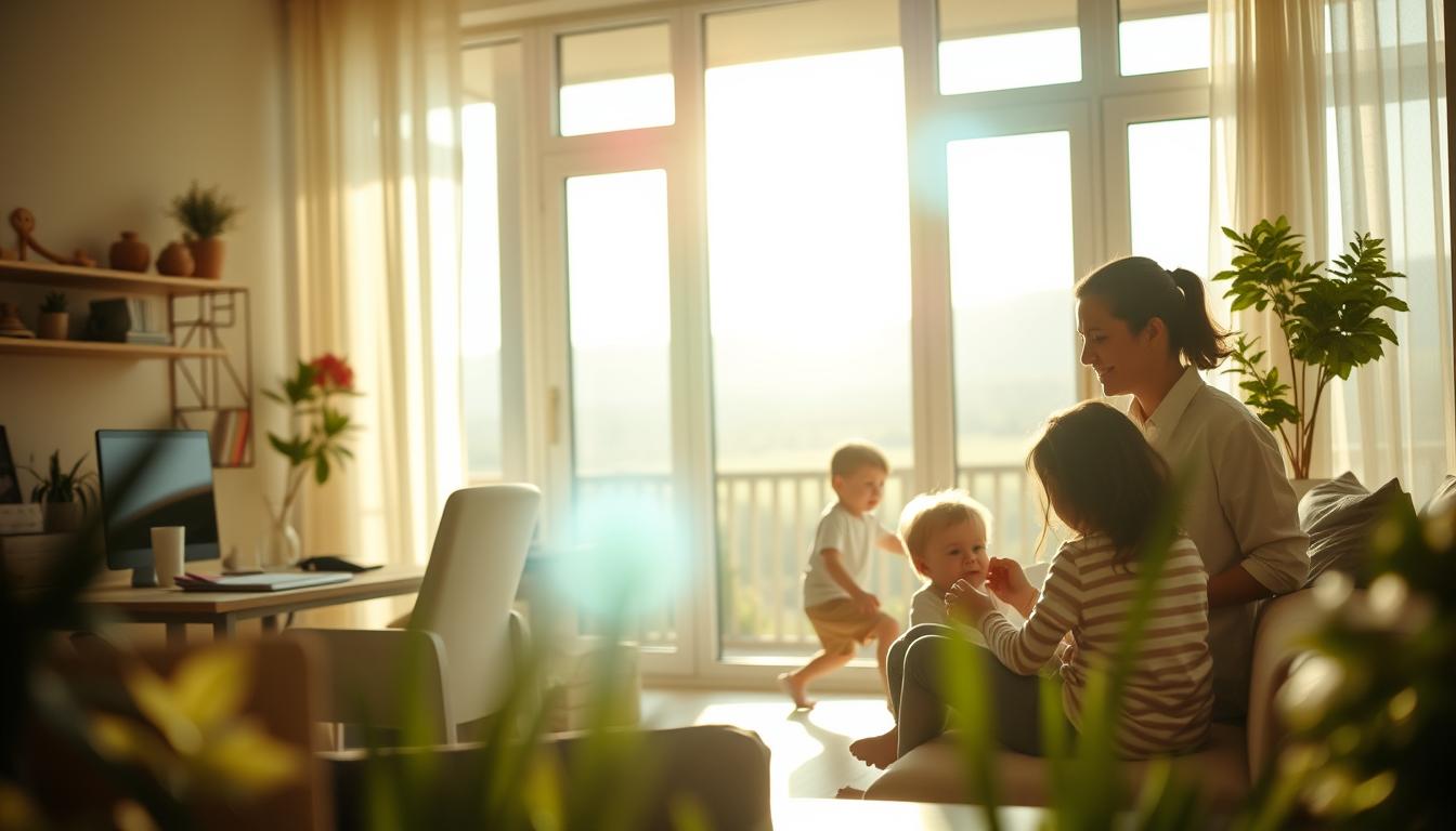 equilibrar trabalho e família